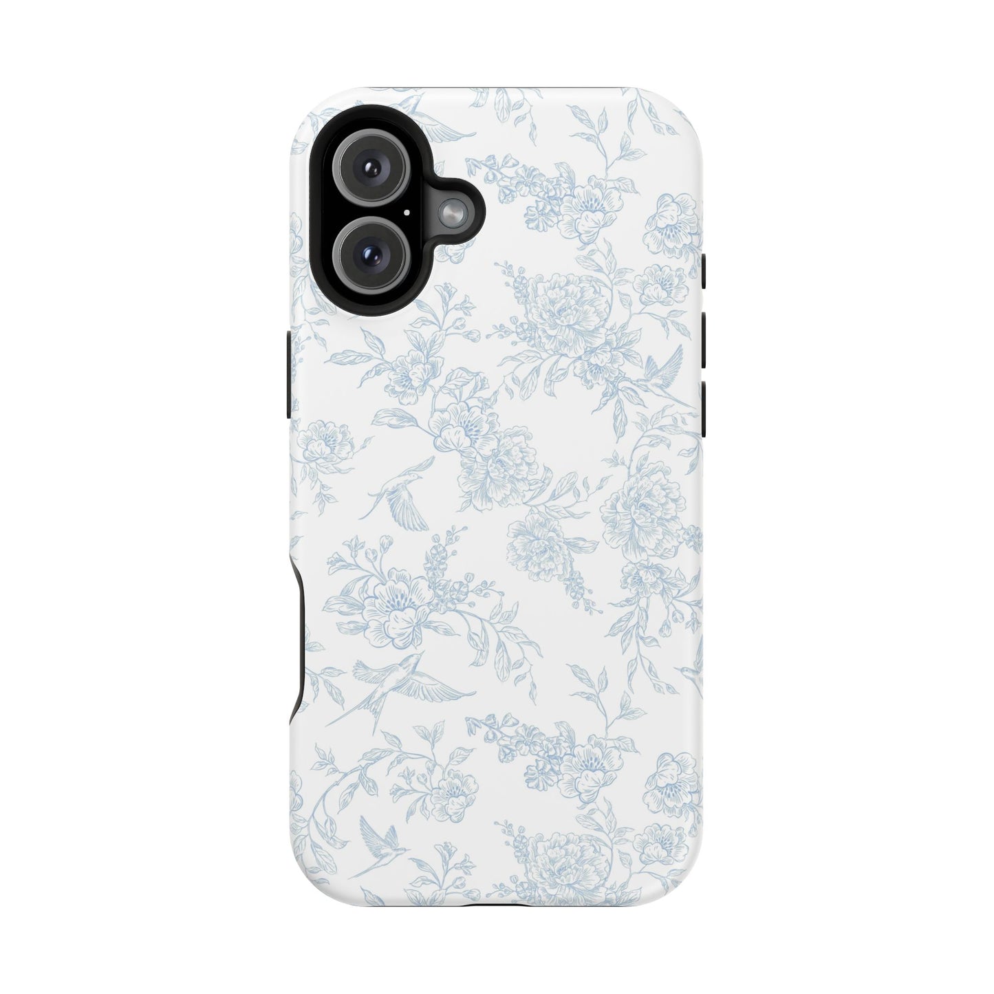 French Blue Toile iPhone Case