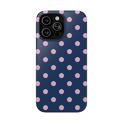 Periwinkle Polka Dots iPhone Case