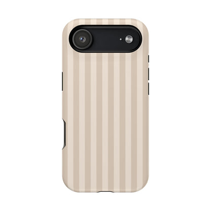Beige Stripes iPhone Case
