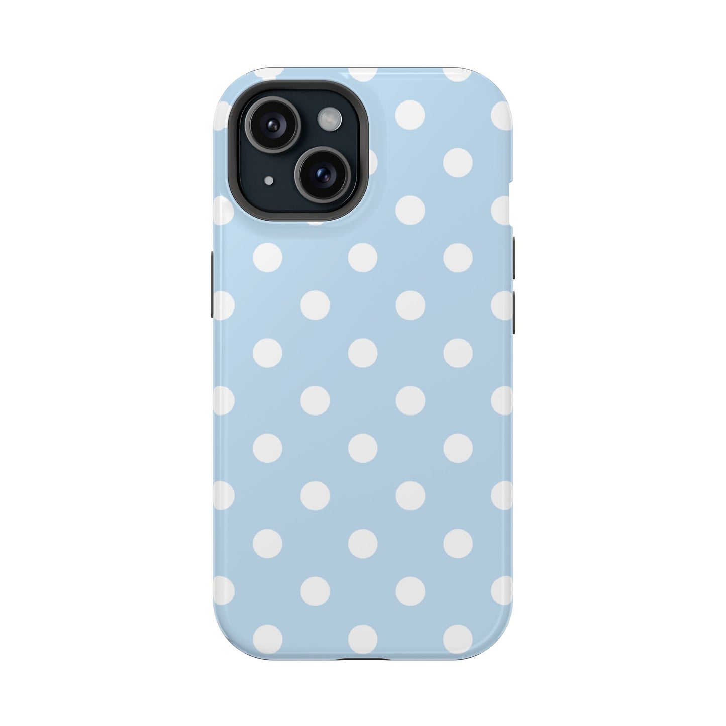 Blue Candy Polka Dots iPhone Case