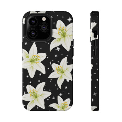 Tiger Lilies & Stars iPhone Case