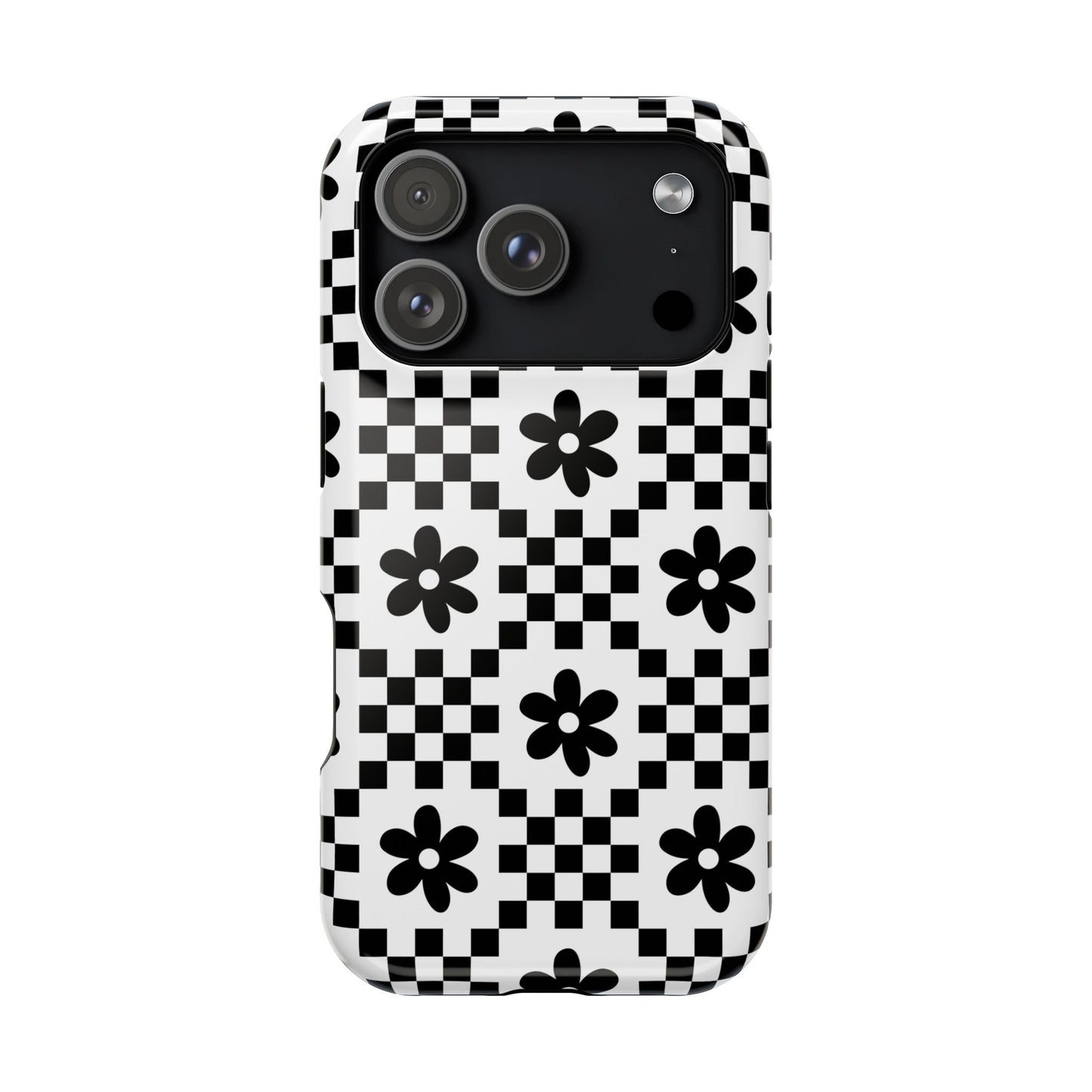 Monochrome Daisy iPhone Case
