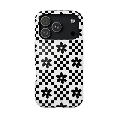 Monochrome Daisy iPhone Case