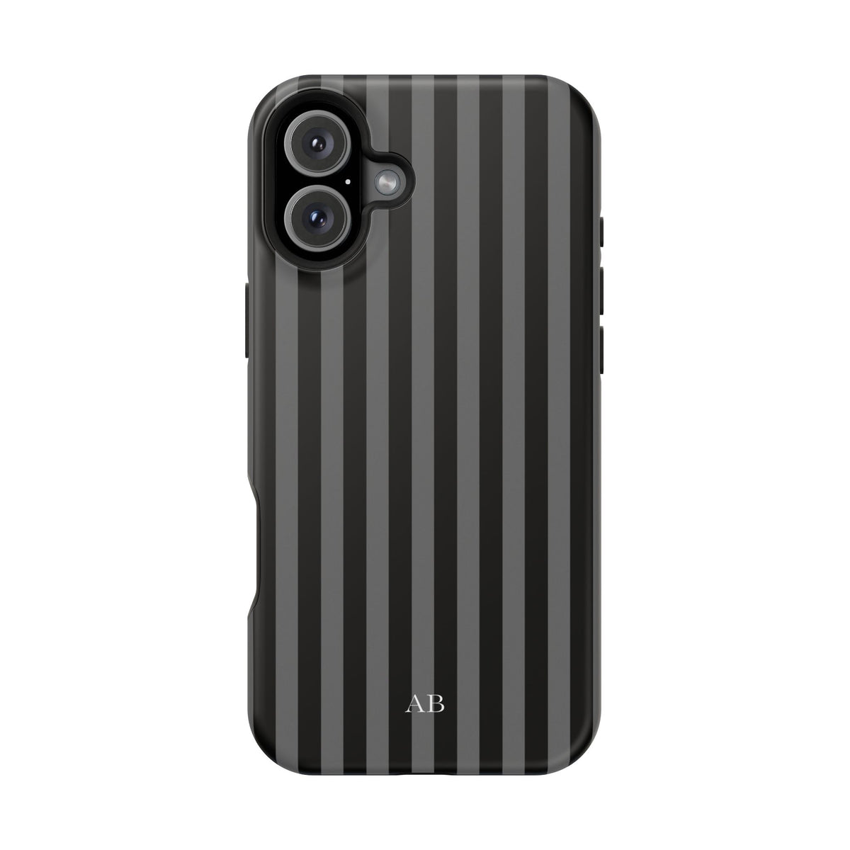 Custom Initials Twilight Stripes iPhone Case