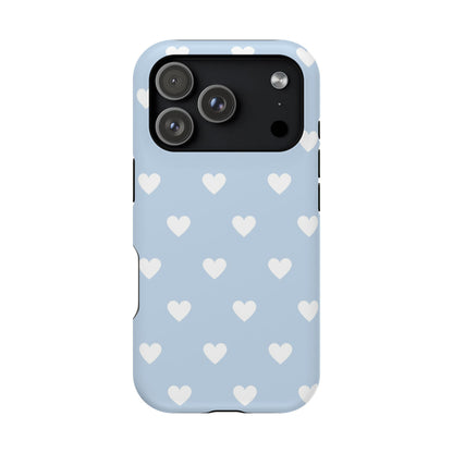 Blue Hearts iPhone Case