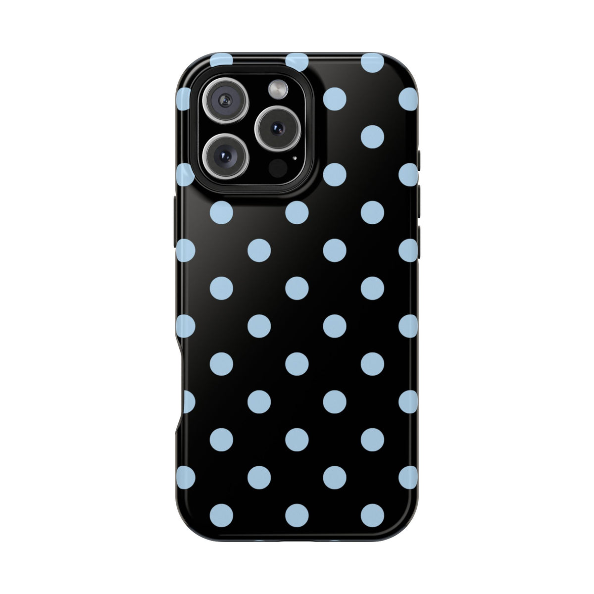 Blue Velvet Polka Dots iPhone Case