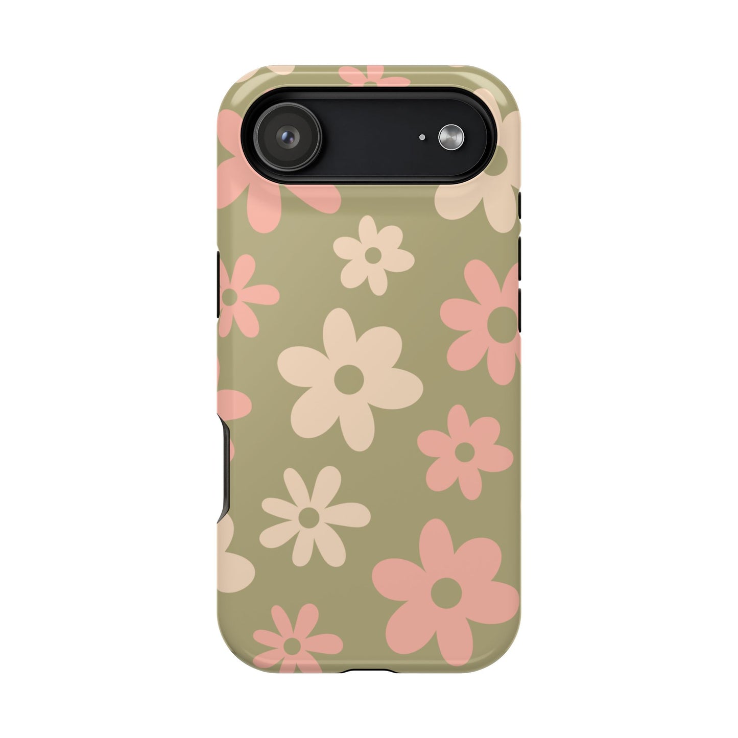 Green Flower Power iPhone Case