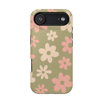 Green Flower Power iPhone Case