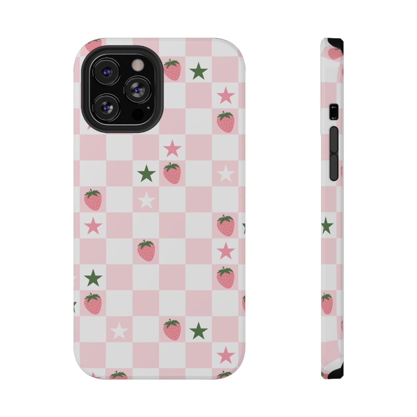 Strawberry Check iPhone Case
