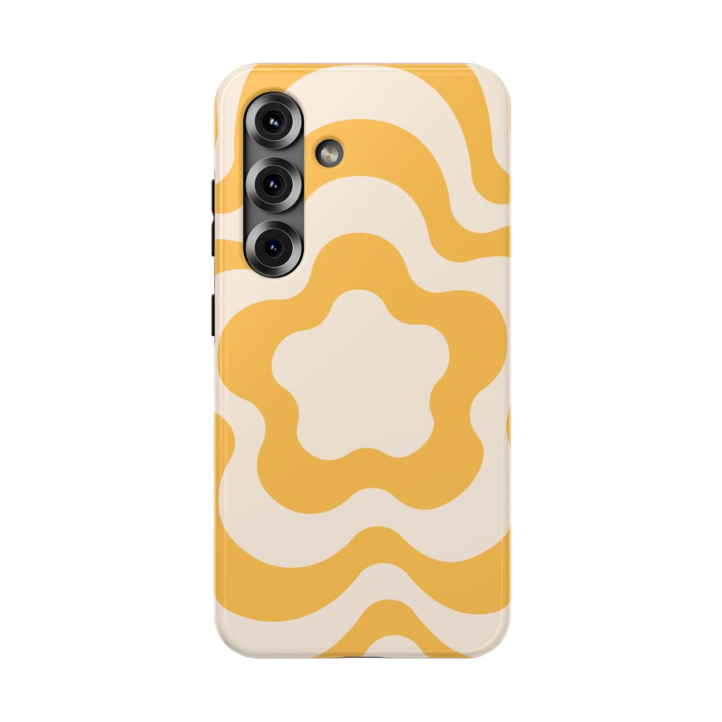 Yellow Retro Flower Samsung Case