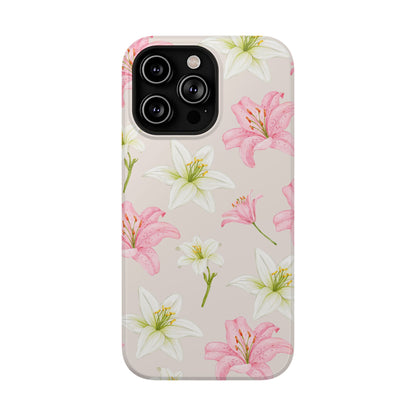 Beige Tiger Lily iPhone Case from Stella Cases