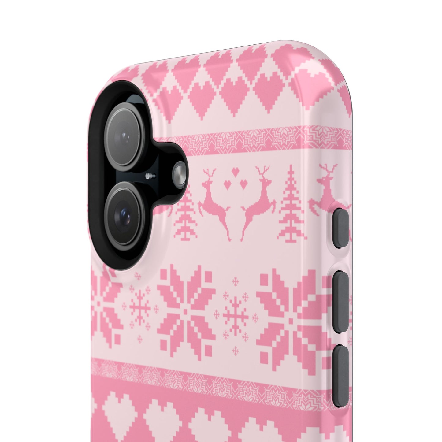 Pink Christmas Sweater iPhone Case