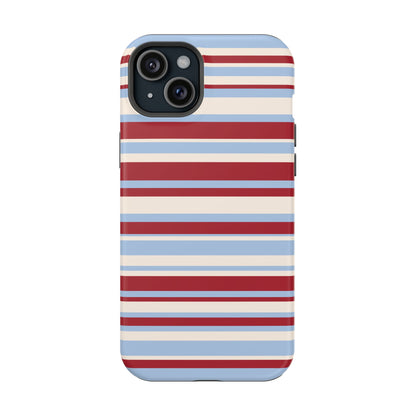 Cherry Soda Stripes iPhone Case