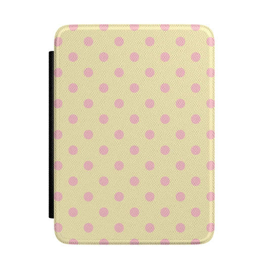 Lemon Sugar Polka Dots Kindle Case
