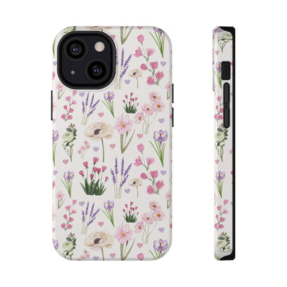 Vintage Purple Floral iPhone Case