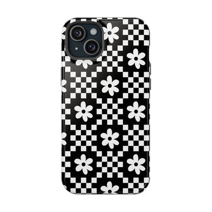 Checkerboard Daisy iPhone Case from Stella Cases