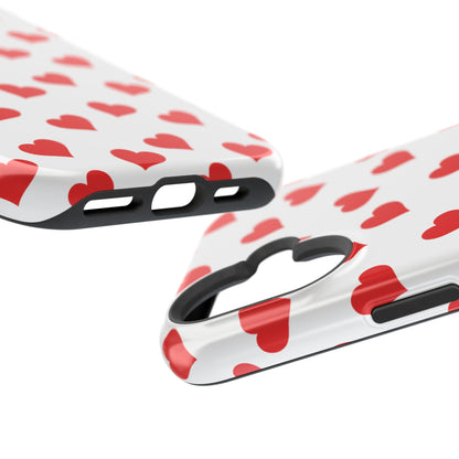 Red Heart Mania iPhone Case