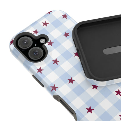 Mulberry Gingham iPhone Case