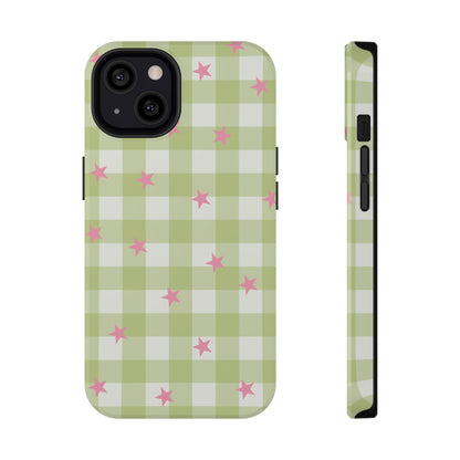 Lucky Star Gingham iPhone Case