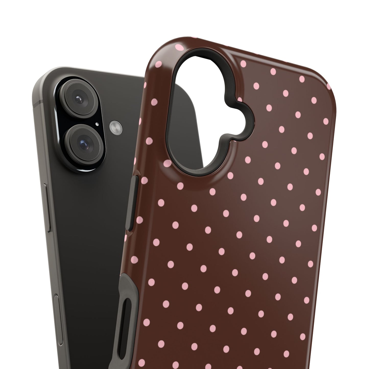 Pink Latte Mini Dots iPhone Case