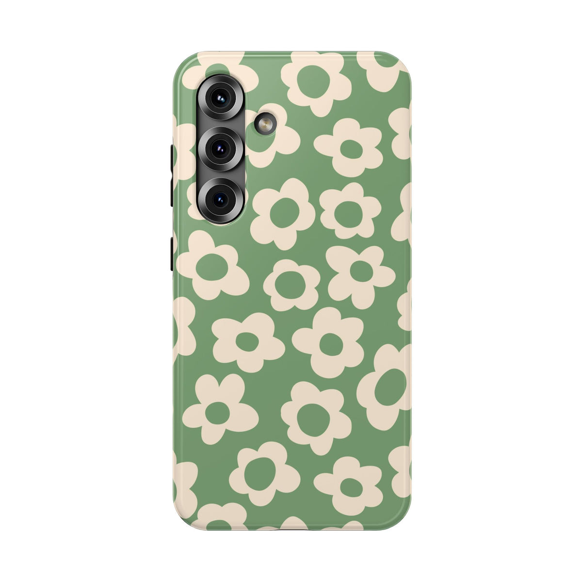 Green Las Flores Samsung Case