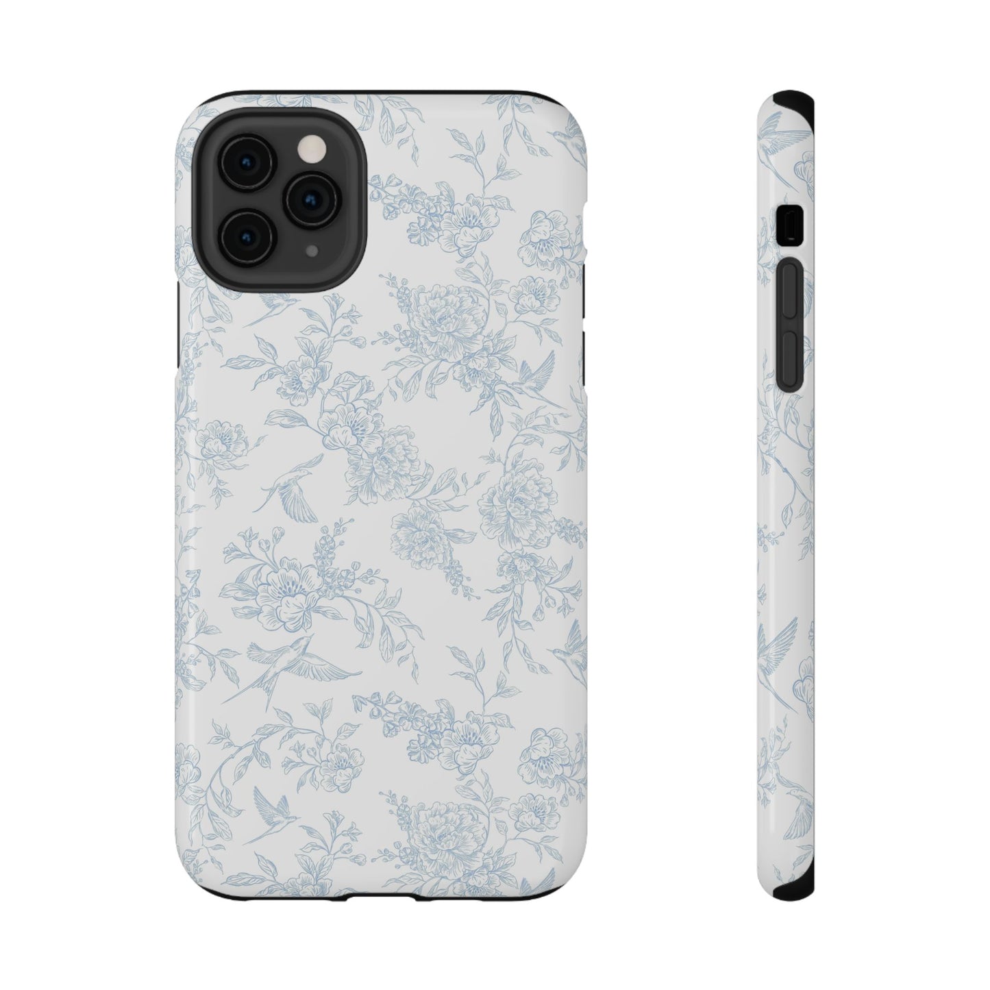 French Blue Toile iPhone Case
