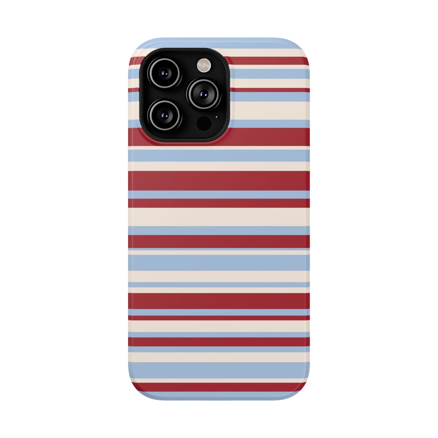 Cherry Soda Stripes iPhone Case