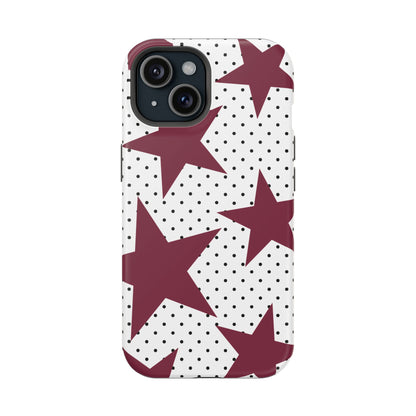 Burgundy Star iPhone Case