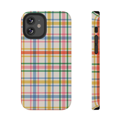Retro Plaid iPhone Case
