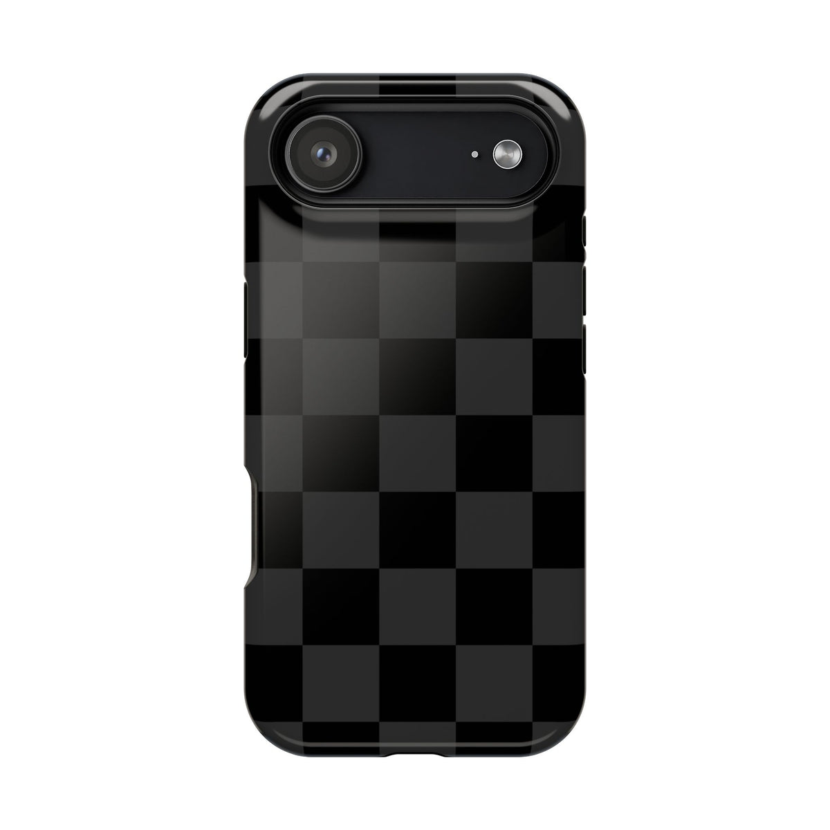 Black Checkered iPhone Case