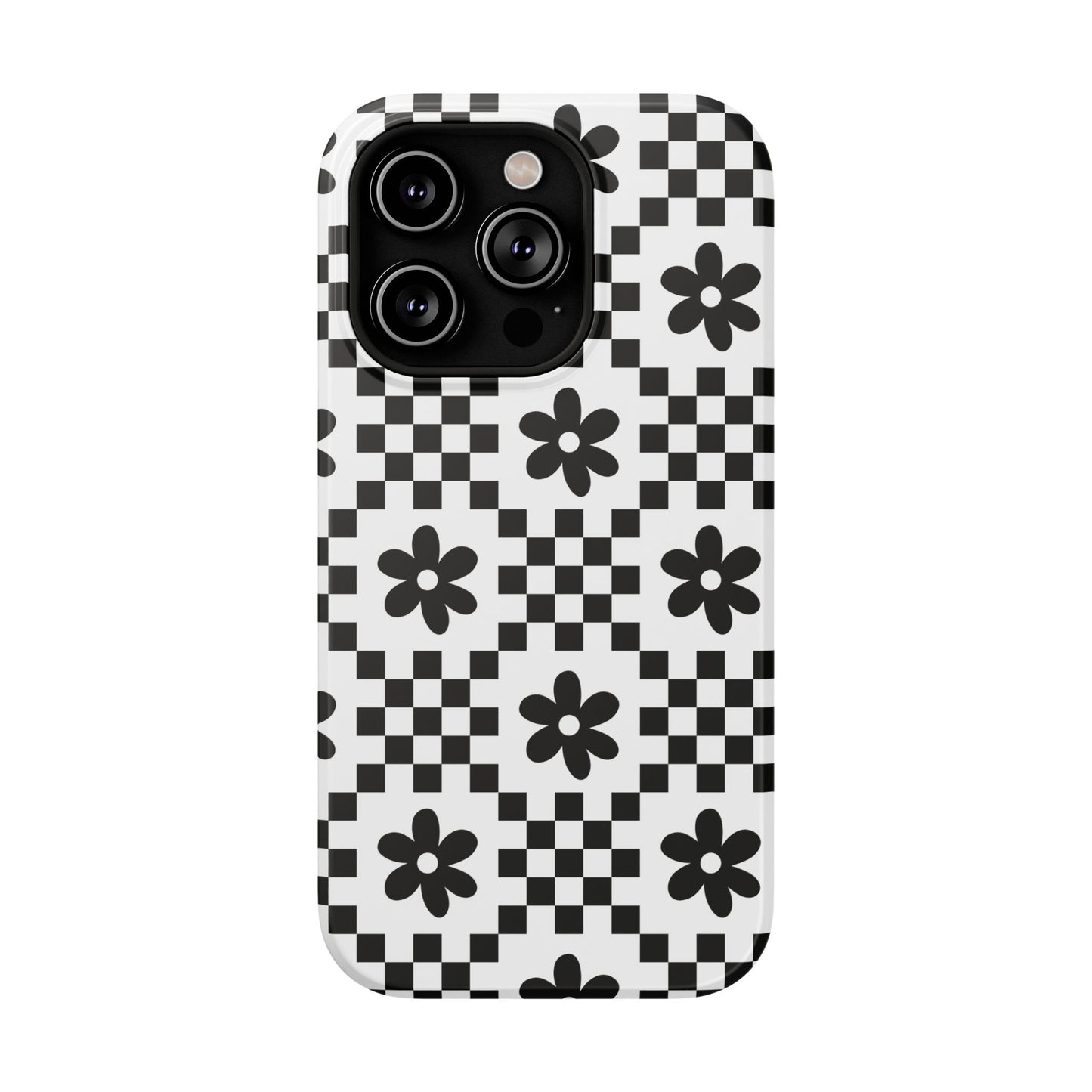 Monochrome Daisy iPhone Case