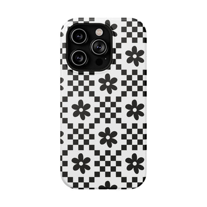Monochrome Daisy iPhone Case