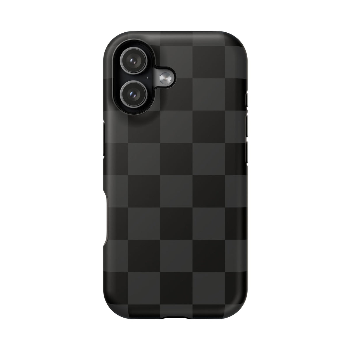 Black Checkered iPhone Case