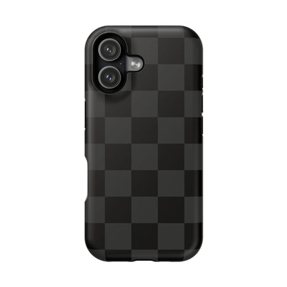 Black Checkered iPhone Case