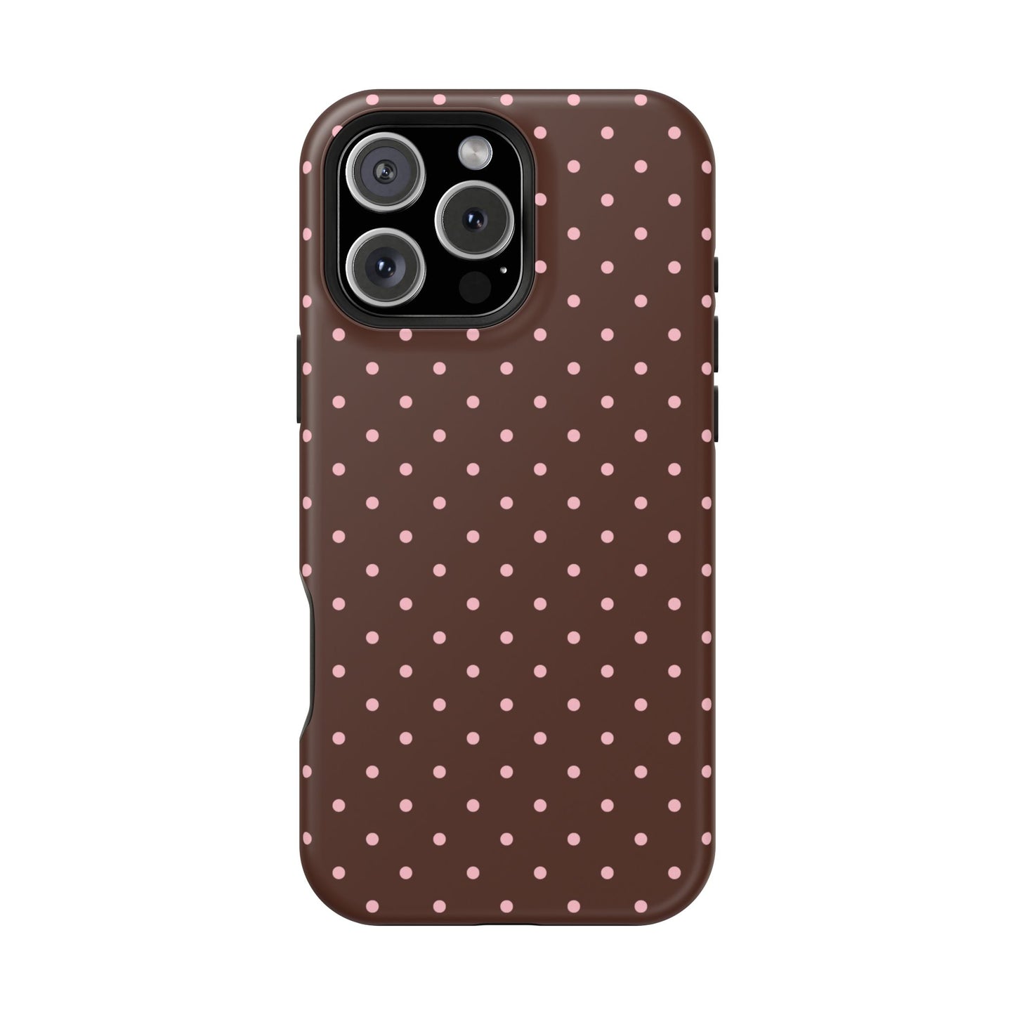 Pink Latte Mini Dots iPhone Case