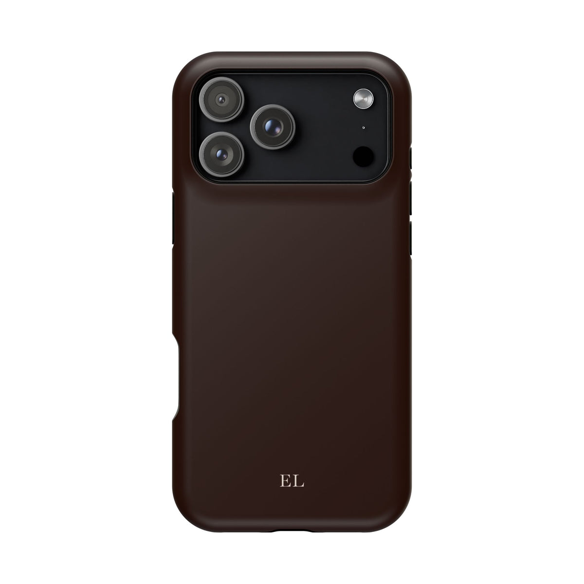 Custom Initials Mocha iPhone Case