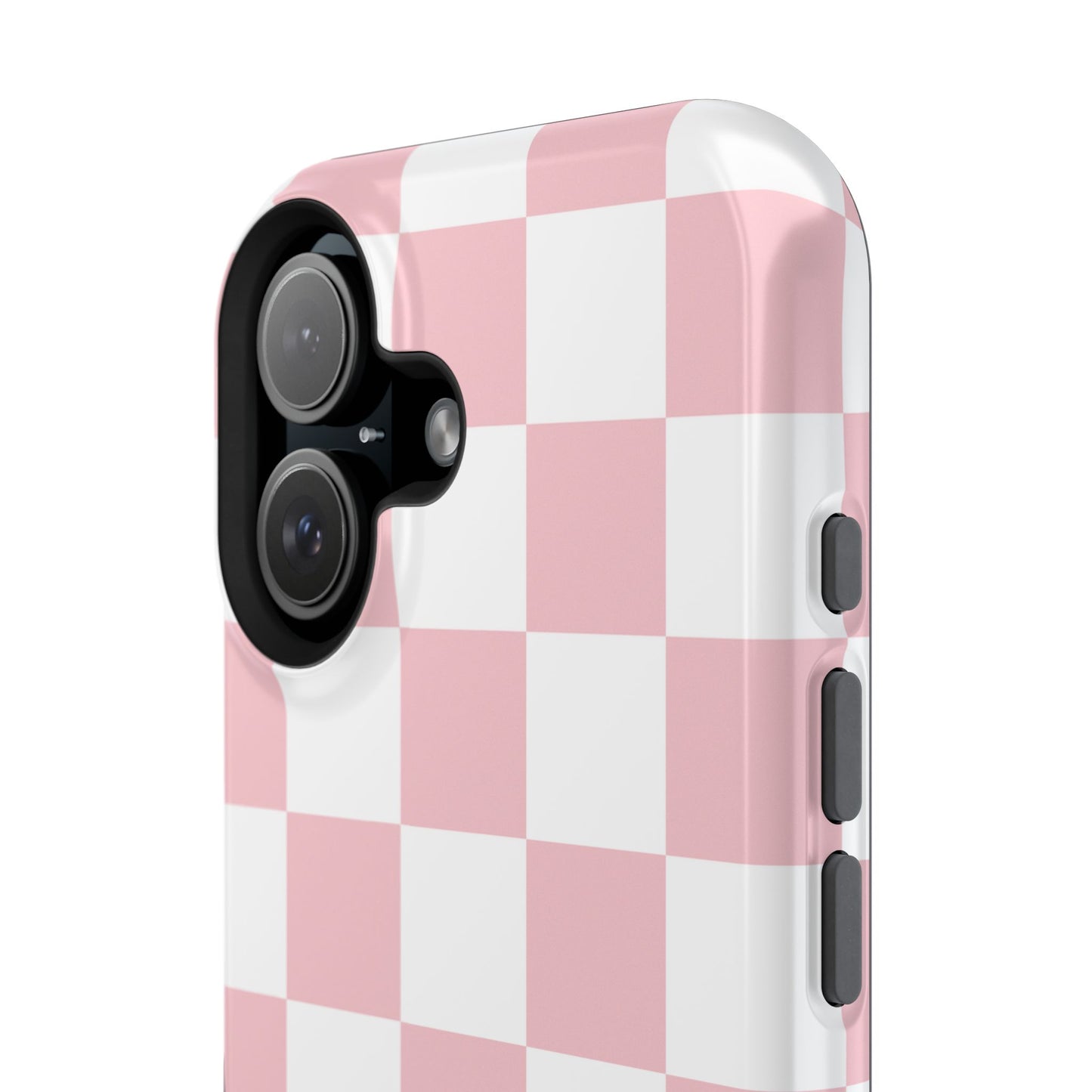 Pastel Pink Checkered iPhone Case