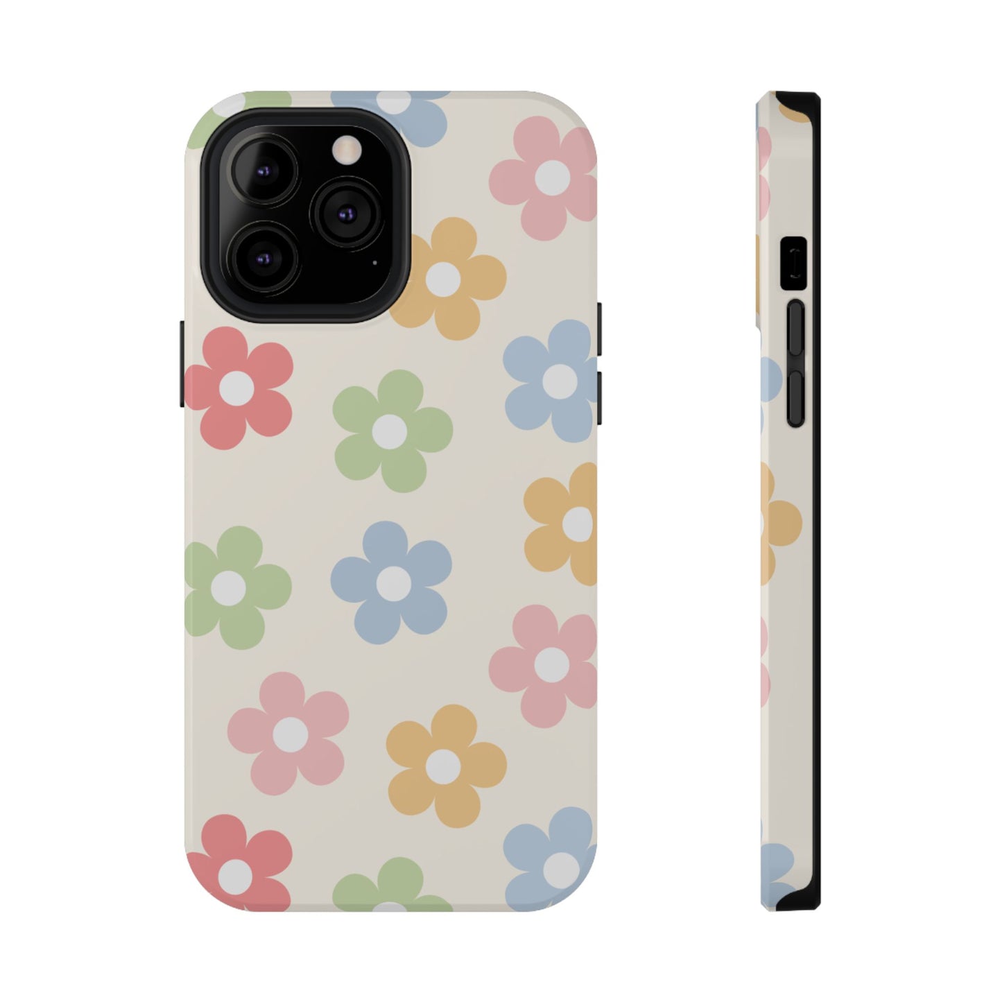 Preppy Retro Flowers iPhone Case