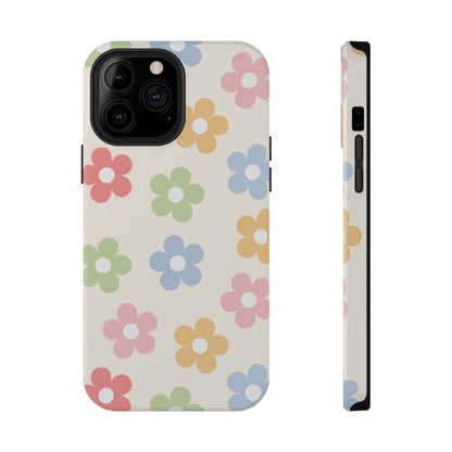 Preppy Retro Flowers iPhone Case