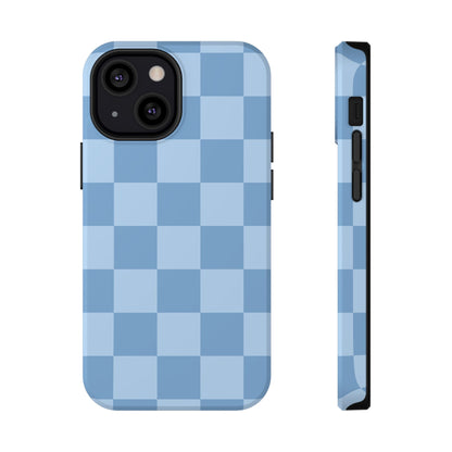 Blue Candy Checkered iPhone Case