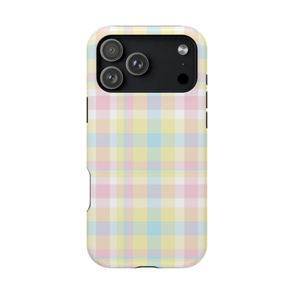 Buttercream Plaid iPhone Case