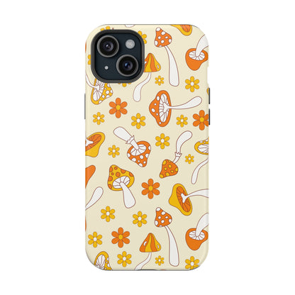 Retro Mushrooms iPhone Case