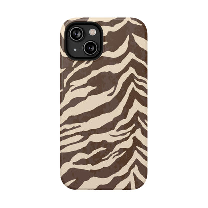 Brown Zebra iPhone Case
