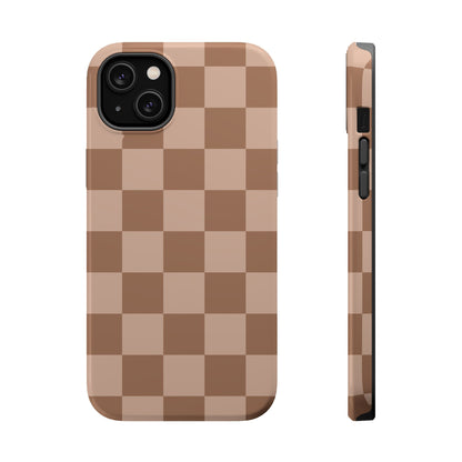 Toffee Checkered iPhone Case