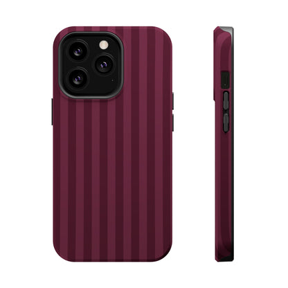 Plum Stripes iPhone Case