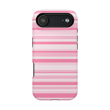 Pink Candy Stripes iPhone Case