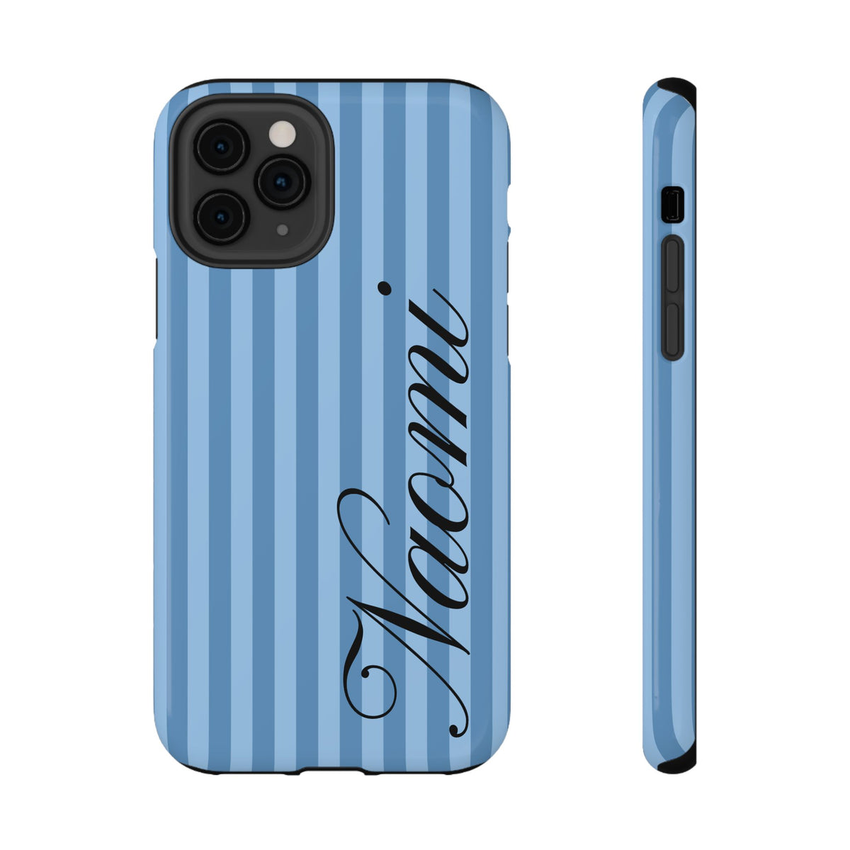 Personalized Seaside Stripes iPhone Case