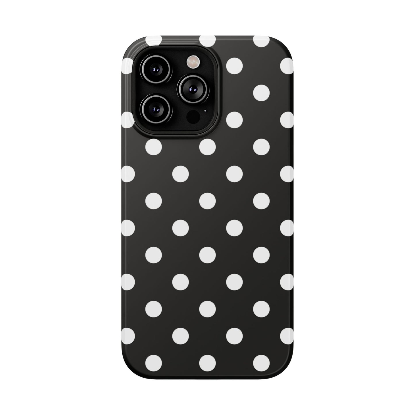 White Polka Dots iPhone Case