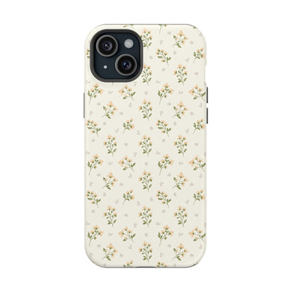 Orange Ditsy Flowers iPhone Case