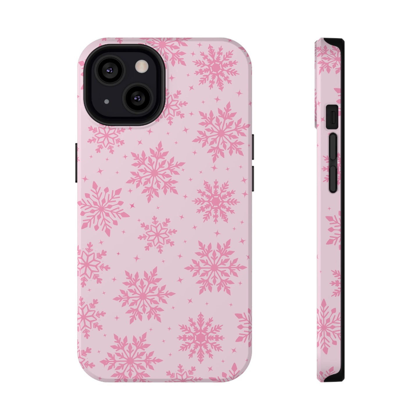 Pink Snowflakes iPhone Case